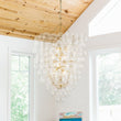 Load image into Gallery viewer, Farmhouze Light-Statement Draped Swirled Glass Globe Chandelier-Chandelier-Brass-
