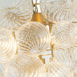 Load image into Gallery viewer, Farmhouze Light-Swirled Glass Globe Brass Cluster Bubble Chandelier-Chandelier-Brass-
