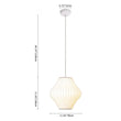 Load image into Gallery viewer, Farmhouze Light-White Fabric Lantern Pendant Light-Pendant-Ball-