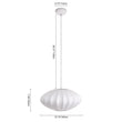 Load image into Gallery viewer, Farmhouze Light-White Fabric Lantern Pendant Light-Pendant-Ball-