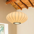 Load image into Gallery viewer, Farmhouze Light-White Fabric Lantern Pendant Light-Pendant-Saucer-