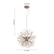 Load image into Gallery viewer, Farmhouze Light-Wood Beaded Dandelion Pendant Light-Chandelier-9-light-