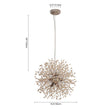 Load image into Gallery viewer, Farmhouze Light-Wood Beaded Dandelion Pendant Light-Chandelier-9-light-