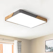 Load image into Gallery viewer, Farmhouze Light-Wood Rectangle LED Ceiling Light-Ceiling Light-Grey-