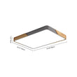 Load image into Gallery viewer, Farmhouze Light-Wood Rectangle LED Ceiling Light-Ceiling Light-White-