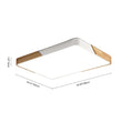 Load image into Gallery viewer, Farmhouze Light-Wood Rectangle LED Ceiling Light-Ceiling Light-White-