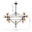 Load image into Gallery viewer, Farmhouze Lighting-Farmhouse Globe Shade Glass Chandelier-Chandelier-Default Title-