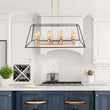 Load image into Gallery viewer, Farmhouze Lighting-Farmhouse Rectangle Kitchen Island Chandelier-Chandelier-Default Title-