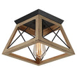 Load image into Gallery viewer, Farmhouze Lighting-Farmhouse Square Cage Flush Mount Ceiling Light-Ceiling Light-Brown-