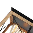 Load image into Gallery viewer, Farmhouze Lighting-Farmhouse Trapezoid Hanging 4 Light Chandelier-Chandelier-Brown-