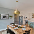 Load image into Gallery viewer, Farmhouze Lighting-Mid-Century Single Light Brass Dome Pendant-Pendant-Default Title-