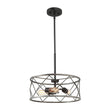 Load image into Gallery viewer, Farmhouze Lighting-Rustic Cage Frame Drum Pendant Light-Pendant-Default Title-