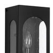 Load image into Gallery viewer, 1-Light Black Square Glass Lantern Outdoor Wall Sconce

