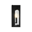 Load image into Gallery viewer, 1-Light Black Square Glass Lantern Outdoor Wall Sconce
