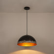 Load image into Gallery viewer, 1-Light Industrial Dark Black Bronze Iron Dome Ktichen Pendant
