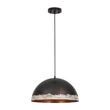 Load image into Gallery viewer, 1-Light Industrial Dark Black Bronze Iron Dome Ktichen Pendant
