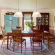 Load image into Gallery viewer, Scandinavian 1-Light Striped Glass Dome Kitchen Pendant
