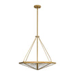 Load image into Gallery viewer, Diamond Rustic Vintage Brass Textured Glass Cage Pendant
