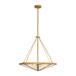 Load image into Gallery viewer, Diamond Rustic Vintage Brass Textured Glass Cage Pendant
