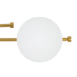 Load image into Gallery viewer, 4-Light Layered Linear Frosted Glass Globe Vanity Wall Lamp
