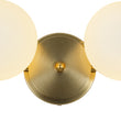 Load image into Gallery viewer, 4-Light Layered Linear Frosted Glass Globe Vanity Wall Lamp

