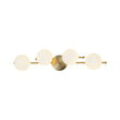 Load image into Gallery viewer, 4-Light Layered Linear Frosted Glass Globe Vanity Wall Lamp
