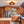 Load image into Gallery viewer, Amber Reeded Glass Drum Single Semi Flush Ceiling Light
