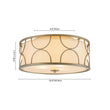 Load image into Gallery viewer, Antique Round White Fabric Drum Lantern Ceiling Light
