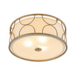 Load image into Gallery viewer, Antique Round White Fabric Drum Lantern Ceiling Light
