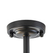 Load image into Gallery viewer, Art Deco Honey Amber Glass Floral Cage Semi Flush Mount

