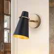 Load image into Gallery viewer, Mid-Century 1-Light Metal Adjutable Cone Wall Light
