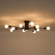 Load image into Gallery viewer, Modern Linear Sputnik Semi Flush Mount Ceiling Light
