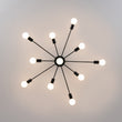 Load image into Gallery viewer, Modern Linear Sputnik Semi Flush Mount Ceiling Light
