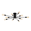Load image into Gallery viewer, Modern Linear Sputnik Semi Flush Mount Ceiling Light
