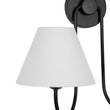 Load image into Gallery viewer, Vintage White Fabric Shade 2-Light Vanity Wall Sconce
