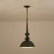 Load image into Gallery viewer, French Vintage 1-Light Weathered Metal Dome Kitchen Pendant
