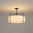 Load image into Gallery viewer, Boho 4-Light Fabric Drum Cage Semi Flush Ambient Lighting
