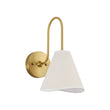 Load image into Gallery viewer, Boho Farmhouse Single Beige Fabric Goose Arm Wall Light
