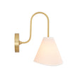 Load image into Gallery viewer, Boho Farmhouse Single Beige Fabric Goose Arm Wall Light
