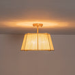 Load image into Gallery viewer, French Bleached Woven String Drum Lantern Ceiling Light
