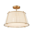 Load image into Gallery viewer, French Bleached Woven String Drum Lantern Ceiling Light
