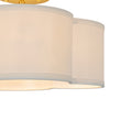 Load image into Gallery viewer, French Country Quatrefoil Scalloped Fabric Ceiling Light
