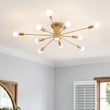 Load image into Gallery viewer, Modern Linear Sputnik Semi Flush Mount Ceiling Light
