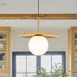 Load image into Gallery viewer, Brass Radiant Frosted Glass Globe Single Pendant Light
