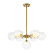 Load image into Gallery viewer, Modern Tiered Water Glass Globe Round Sputnik Chandelier

