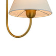 Load image into Gallery viewer, Vintage White Fabric Shade 2-Light Vanity Wall Sconce
