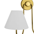 Load image into Gallery viewer, Vintage White Fabric Shade 2-Light Vanity Wall Sconce
