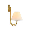 Load image into Gallery viewer, Vintage White Fabric Shade 2-Light Vanity Wall Sconce
