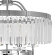Load image into Gallery viewer, Chrome Faceted Crystal Candle Drum Cage Chandelier
