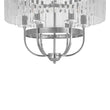 Load image into Gallery viewer, Chrome Faceted Crystal Candle Drum Cage Chandelier
